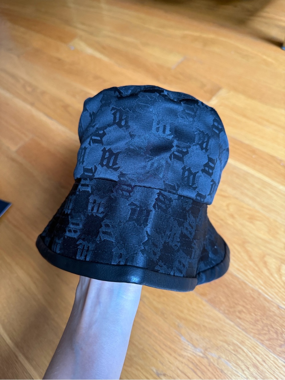 Black Monogram Jacquard Bucket Hat - Women Accessories